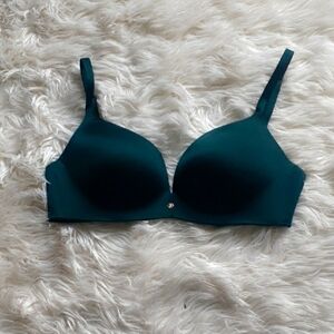 Obsessed By Victoria's Secret Rich Teal Padded No-Wire Bra 36DD